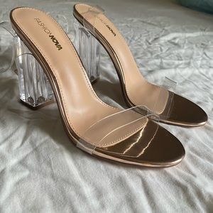 Rose Gold Women Heels
